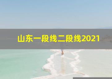 山东一段线二段线2021