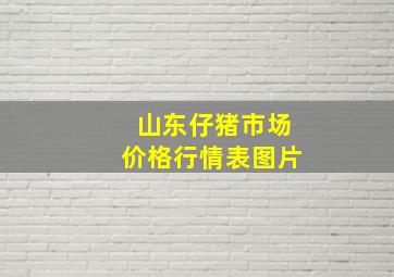 山东仔猪市场价格行情表图片