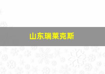 山东瑞莱克斯