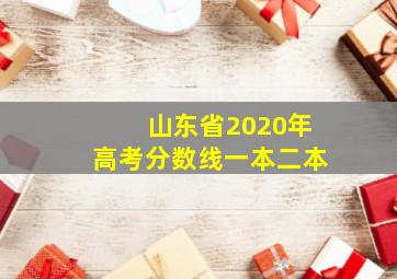 山东省2020年高考分数线一本二本