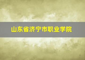 山东省济宁市职业学院