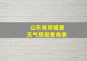 山东省郯城县天气预报查询表