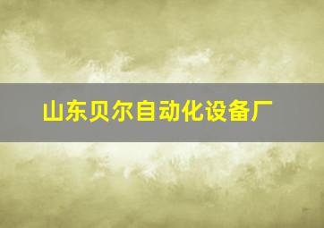 山东贝尔自动化设备厂