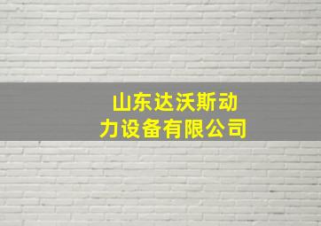 山东达沃斯动力设备有限公司