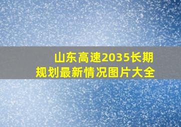 山东高速2035长期规划最新情况图片大全