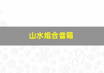 山水组合音箱