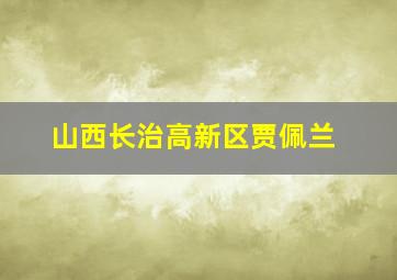 山西长治高新区贾佩兰