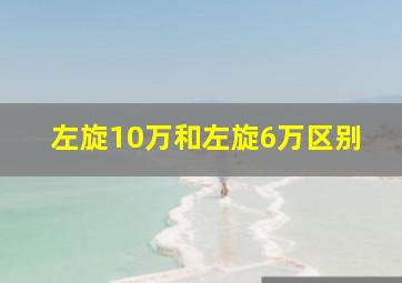 左旋10万和左旋6万区别