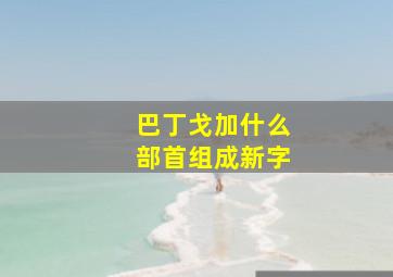 巴丁戈加什么部首组成新字