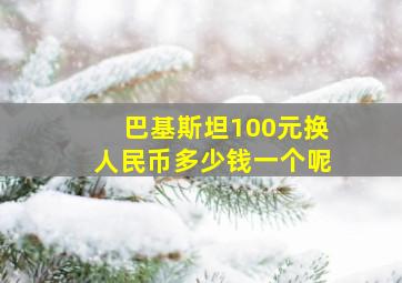 巴基斯坦100元换人民币多少钱一个呢