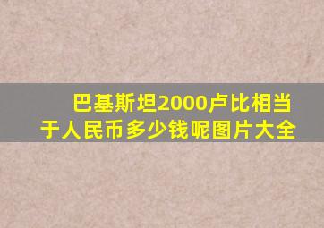 巴基斯坦2000卢比相当于人民币多少钱呢图片大全