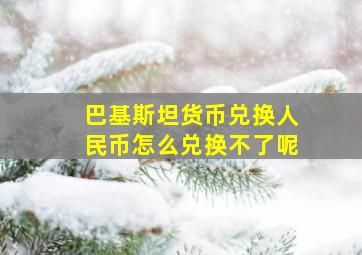 巴基斯坦货币兑换人民币怎么兑换不了呢