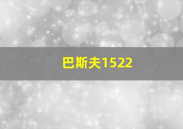 巴斯夫1522