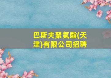 巴斯夫聚氨酯(天津)有限公司招聘