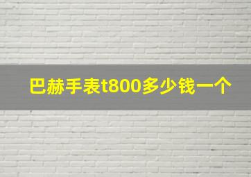 巴赫手表t800多少钱一个