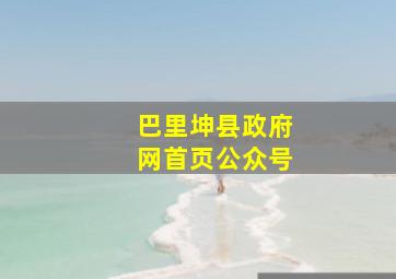 巴里坤县政府网首页公众号