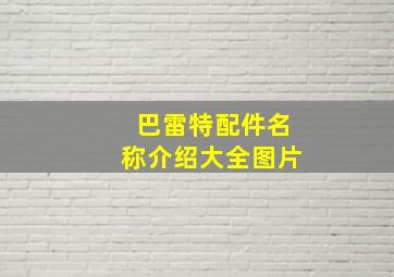 巴雷特配件名称介绍大全图片