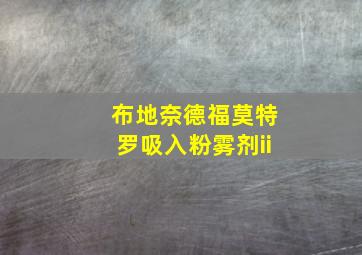 布地奈德福莫特罗吸入粉雾剂ii