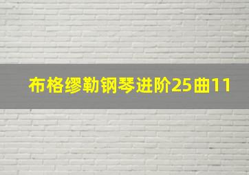 布格缪勒钢琴进阶25曲11