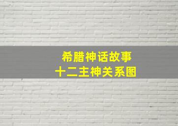 希腊神话故事十二主神关系图