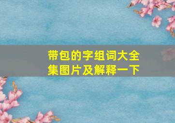 带包的字组词大全集图片及解释一下