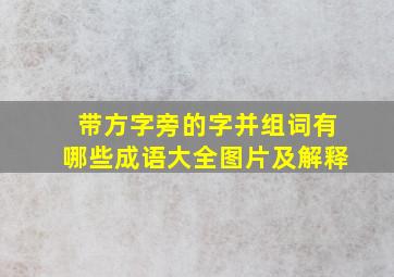 带方字旁的字并组词有哪些成语大全图片及解释