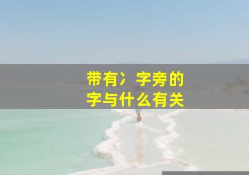 带有冫字旁的字与什么有关