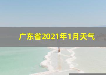 广东省2021年1月天气