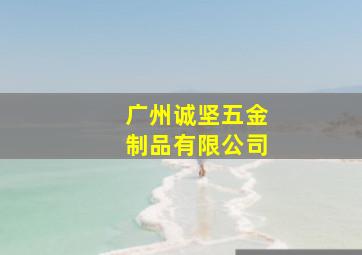 广州诚坚五金制品有限公司