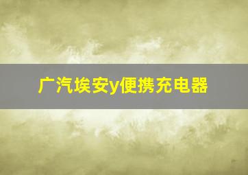 广汽埃安y便携充电器