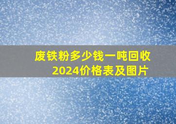 废铁粉多少钱一吨回收2024价格表及图片