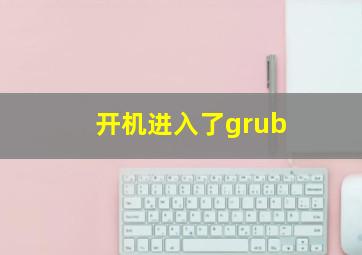 开机进入了grub