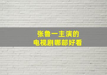 张鲁一主演的电视剧哪部好看