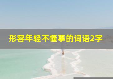 形容年轻不懂事的词语2字