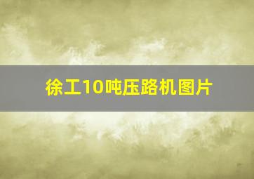 徐工10吨压路机图片