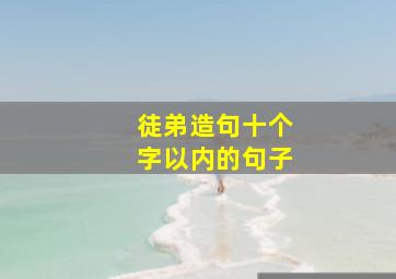 徒弟造句十个字以内的句子