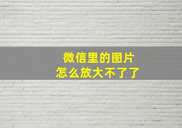 微信里的图片怎么放大不了了