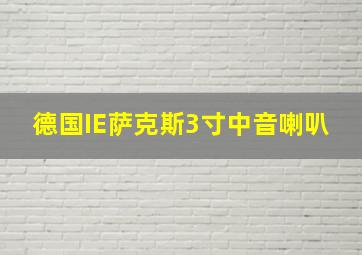 德国IE萨克斯3寸中音喇叭