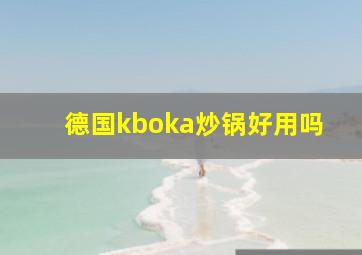 德国kboka炒锅好用吗