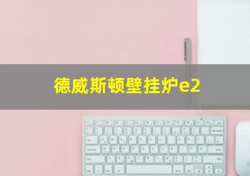 德威斯顿壁挂炉e2