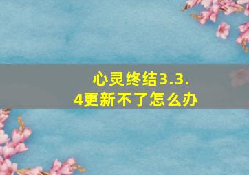 心灵终结3.3.4更新不了怎么办