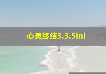 心灵终结3.3.5ini