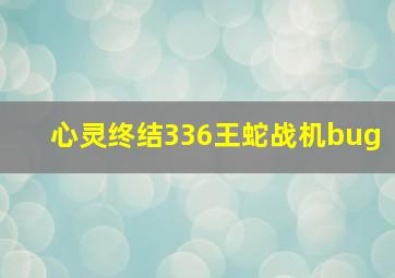 心灵终结336王蛇战机bug