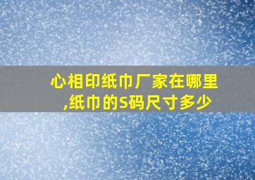 心相印纸巾厂家在哪里,纸巾的S码尺寸多少