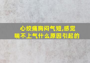 心绞痛胸闷气短,感觉喘不上气什么原因引起的