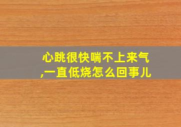 心跳很快喘不上来气,一直低烧怎么回事儿