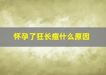 怀孕了狂长痘什么原因