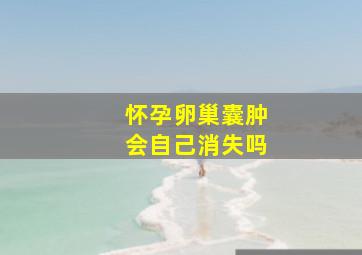 怀孕卵巢囊肿会自己消失吗