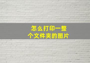 怎么打印一整个文件夹的图片