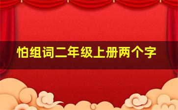 怕组词二年级上册两个字